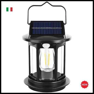 Lanterna Solare Ricaricabile da Campeggio Led Sensore di Movimento Impermeabile - Imagen 1 de 6
