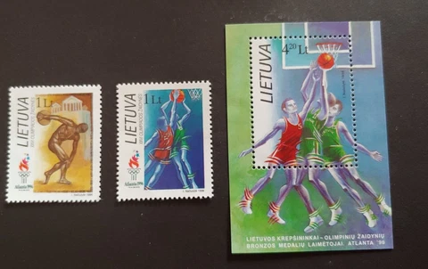 1996 LIETUVA MUSIC SET + SHEET VF MNH Cover