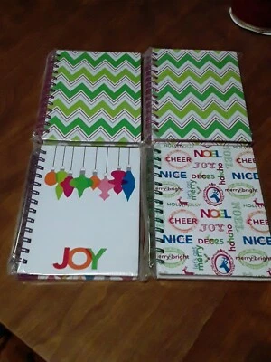 4 NIP Christmas Themed Blank Journals- Different Designs- JOY, NOEL, Zig Zag - Image 1 of 4