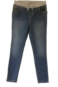 Size 12 Cat and jack Girls Denim Jegging’s Skinny Fit Elastic Waistband Pull On - Picture 1 of 8