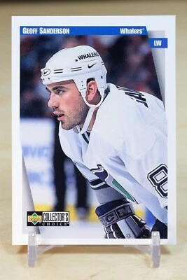 1997-98 UD Collector's Choice Base #116 Geoff Sanderson - Hartford Whalers - Image 1 of 2