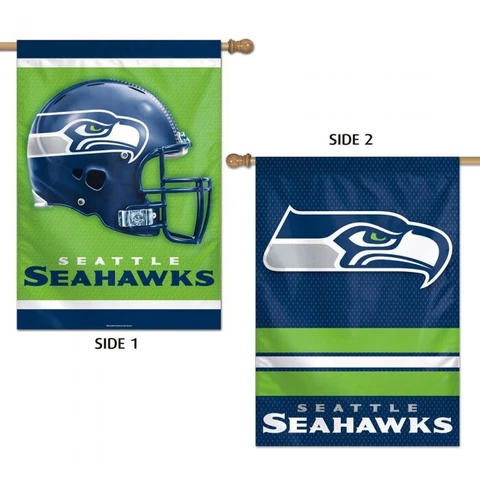 Seattle Seahawks Banner/Vertical Flag - 2 Sided 28 X 40 Inch Cover