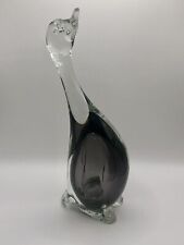 Murano Smoke/ Purple Duck Art Glass