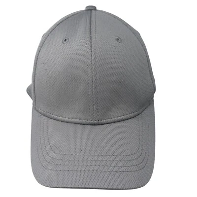 Athletic Works Fitted Hat Gray L/XL Lightweight Vented Holes 6 Panel Blank - Image 1 of 4