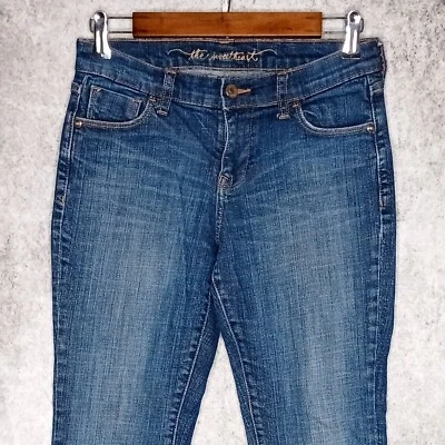 Vaqueros Old Navy Sweetheart para mujer desgastados bootcut talla 2 CORTOS elásticos Foto 1 de 4