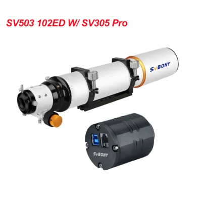 SVBONY SV503 102ED F7 Refractor Telescope OTA with SV305C pro Astronomy Camera - Image 1 of 4