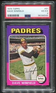 1975 Topps #61 Dave Winfield PSA 4 en muy buen estado-excelente - Imagen 1 de 2