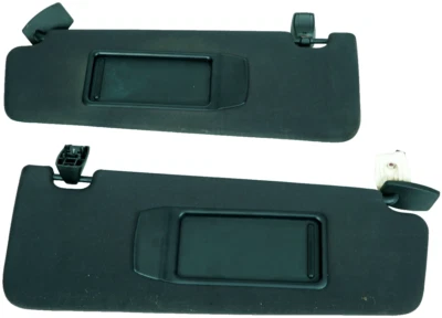 09-15 BMW 750i xDrive OEM par de parasoles delanteros izquierdo y derecho negro 5112 Foto 1 de 4