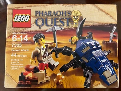 NEW SEALED Lego 7305 Pharoah’s Quest Scarab Beetle Attack Jake Raines Minifig  - Image 1 of 2