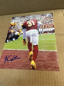 WASHINGTON Commanders KAMREN CURL #31 SIGNED 8X10 PHOTO ARKANSAS 2022 Pose 5 - Picture 1 of 1