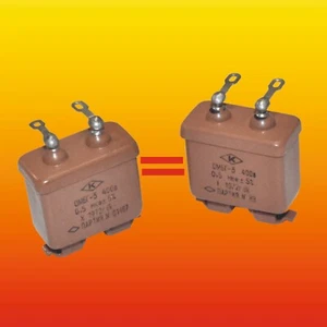 0.5 uF 400 V PAR EMPAREJADO PAPEL RUSO EN ACEITE PIO CONDENSADOR DE AUDIO OMBG-3 - Imagen 1 de 2