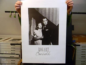 Lauren Bacall & Humphrey Bogart - Póster de arte vintage - 27,5 x 19,5 - Imagen 1 de 1