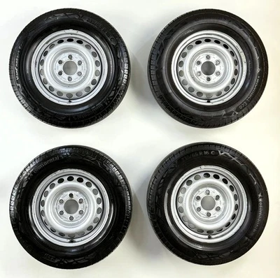 Sprinter Crafter 16C Zoll Stahlfelge A0014014802 Silber 235/65R16 Continental - Bild 1 von 4