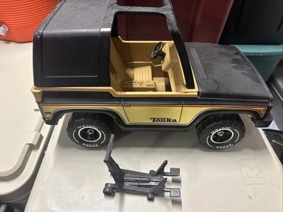 Винтажный 1970-е Mighty Tonka MR-970 Прессованный Металл Ford Bronco Blazer Jeep 17"" - Изображение 1 из 4