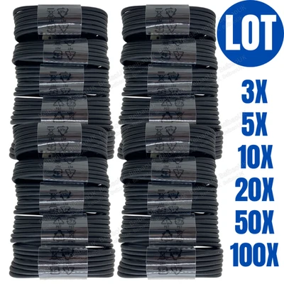 100X Bulk Lot Type C Charger Cable USB C Fast Charging Cord For Samsung Android - Image 1 of 4
