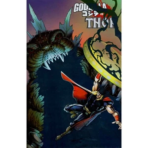 Godzilla Vs Thor #1 Mark Bagley Foil Variant Marvel Comics - Picture 1 of 1