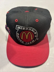 Vintage NASCAR Bill Elliott 94 McDonald’s Racing Team Logo Hat SnapBack - Picture 1 of 4