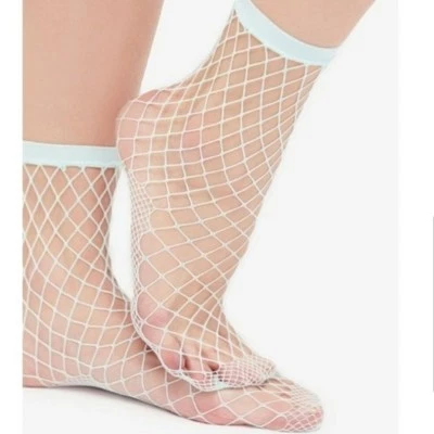 Calcetín tobillo Free People Sugar Fishnet CFA 371 talla única rosa, verde Foto 1 de 4