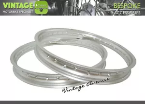 HONDA XR650L XR650 L 2013-2025 ALUMINIUM (SILVER) WHEEL RIM FRONT-32H + REAR-32H - Picture 1 of 5