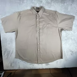 Jonathan Corey Mens 2XL Shirt Short Sleeve Button Down Soft Luxury Twill Cotton - Picture 1 of 9