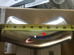 102mm 4" 45 Degree Aluminum Turbo Intercooler Pipe Piping Tubing Hose L=9" 270MM - Picture 1 of 4