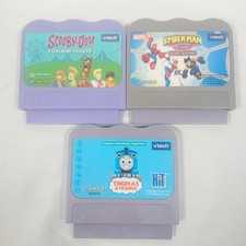 Vtech V.Smile Games x 3 Bundle Scooby-Doo! Spiderman & Friends Thomas & Friends