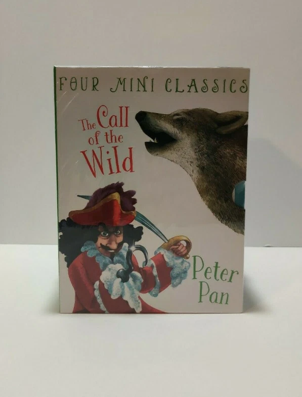 *four Mini Classics Books Call of The Wild Peter Pan Pinocchio & Black Beauty