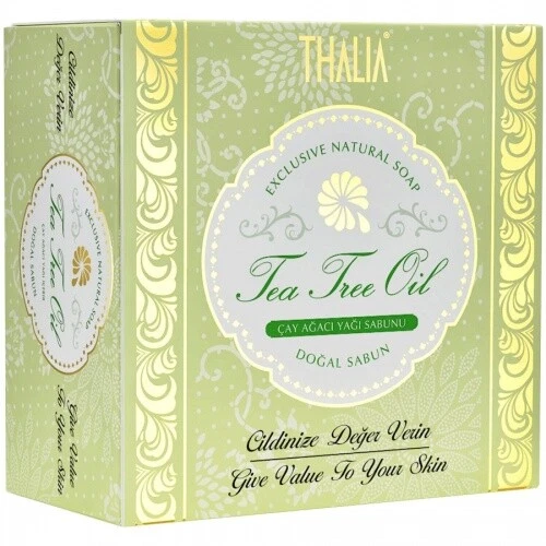 THALIA NATURAL BEAUTY Thalia Natural Teebaumöl Seife Naturseife Unreinheiten Hautpflegend Detox 150g
