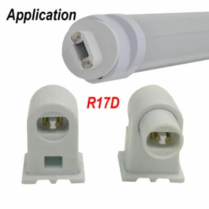 4-30/Pairs R17D HO Socket Tombstone Holder T8 T10 T12 LED Bulbs Adapter Fittings - Picture 1 of 5
