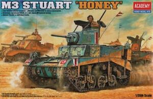 1:35 Academy British M3 Stuart "Honey" Kit ACD13270 Modellino