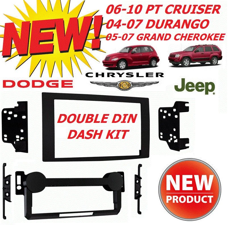 04 05 06 07 08 09 10 PT CRUISER DURANGO GRAND CHEROKEE KIT DOBLE DIN Foto 1 de 4