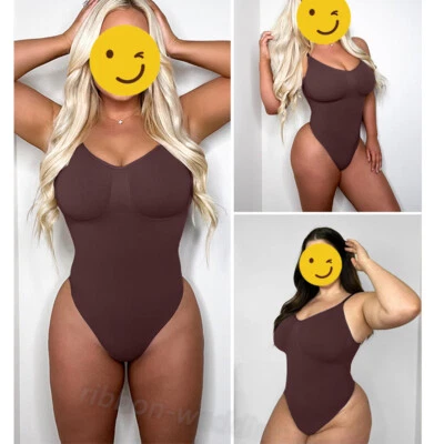 捕捉紧身衣女式肚子控制塑身衣罗纹紧身衣  — 第 1/4 张图片