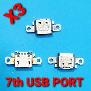 Amazon Kindle Fire 7. Gen SR043KL Micro USB 3 Stück USA USB-Anschluss Anschluss - Bild 1 von 3