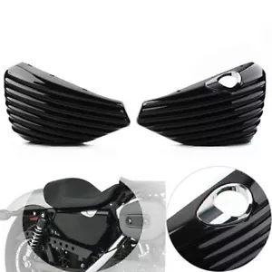 Cubierta de batería del tanque de aceite del lado izquierdo y derecho para Harley Sportster XL883 XL1200 04-13 - Imagen 1 de 11