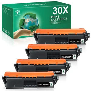 4Pack Toner Cartridge compatible for HP CF230X LaserJet M203d M203dn M203dw - Picture 1 of 7