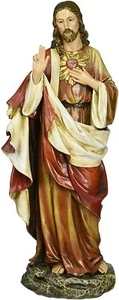Sacred Heart Of Jesus Holy Statue Figure Religious Decor Figurine Home Catholic - Picture 1 of 8