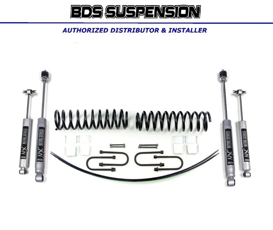 1986-1992 Jeep MJ Comanche 2" BDS Suspension Lift Kit for Chrysler 8.25 [438H] Foto 1 de 1