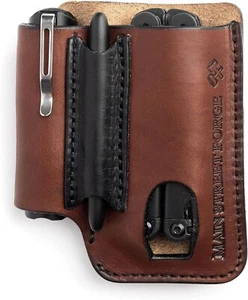 Made in USA Leather EDC Pouch | Leather Multitool Sheath/Holster for Men | Belt - Picture 1 of 6