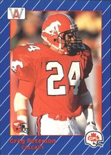 1991 All World CFL #30 Greg Peterson