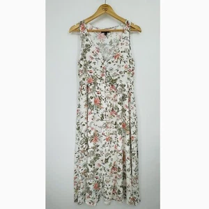 Frye ärmelloses Midikleid mit Knopfleiste und Blumenmuster, Größe Small, Taschen Prärie - Bild 1 von 9