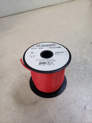 14 GAUGE - RED-100 FT-GPT - PVC PRIMARY WIRE 714-05 - Tectran - Image 1 of 3