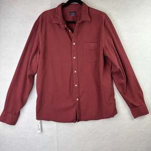 Untuckit Shirt Mens XL Red Wine Button Up Long Sleeve Preppy Slim Fit New - Picture 1 of 7