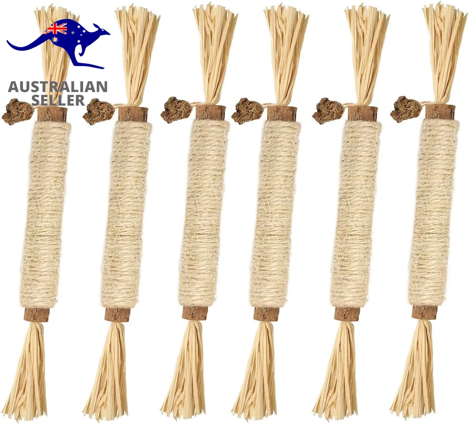 Silvervine Sticks Cat Toys 6 Pack Natural Cat Chew Stick Toy for Cat Dental Care