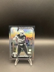 Tarjeta de novato 2024 Topps cromada Wyatt Langford SP refractor negativo - Imagen 1 de 2