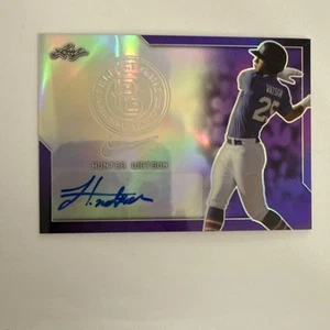 2017 Leaf Metal Perfect Game All-American Hunter Watson Auto Purple #BA-HW1 /25 - Picture 1 of 9