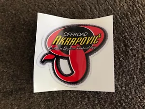 Adesivo decalcomania resistente al calore scarico Akrapovic adesivo scarico fuoristrada 75x70mm - Foto 1 di 8