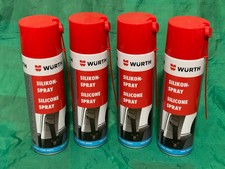 4x Silikonspray Würth 500 ml neu Silicone spray 0893221