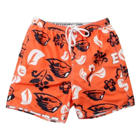 Men's Oregon State Beavers Swim Trunks Floral Swim Shorts Cover