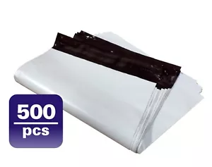 #M3-500 9x12 WEISS POLY VERSANDTASCHEN VERSANDUMSCHLÄGE PLASTIKTÜTEN - Bild 1 von 4