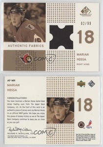 2002-03 SP Game Used Authentic Fabrics Gold /99 Marian Hossa #AF-MH HOF